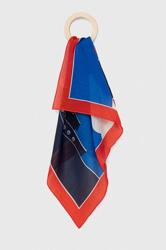 

Шарф с оттенком шелка Lauren Ralph Lauren, красный