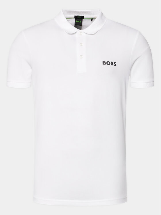 цена Рубашка-поло узкого кроя Boss, белый