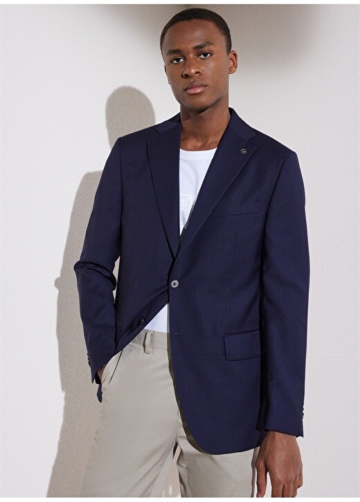 

Мужская куртка Slim Fit темно-синего цвета Brooks Brothers, Синий
