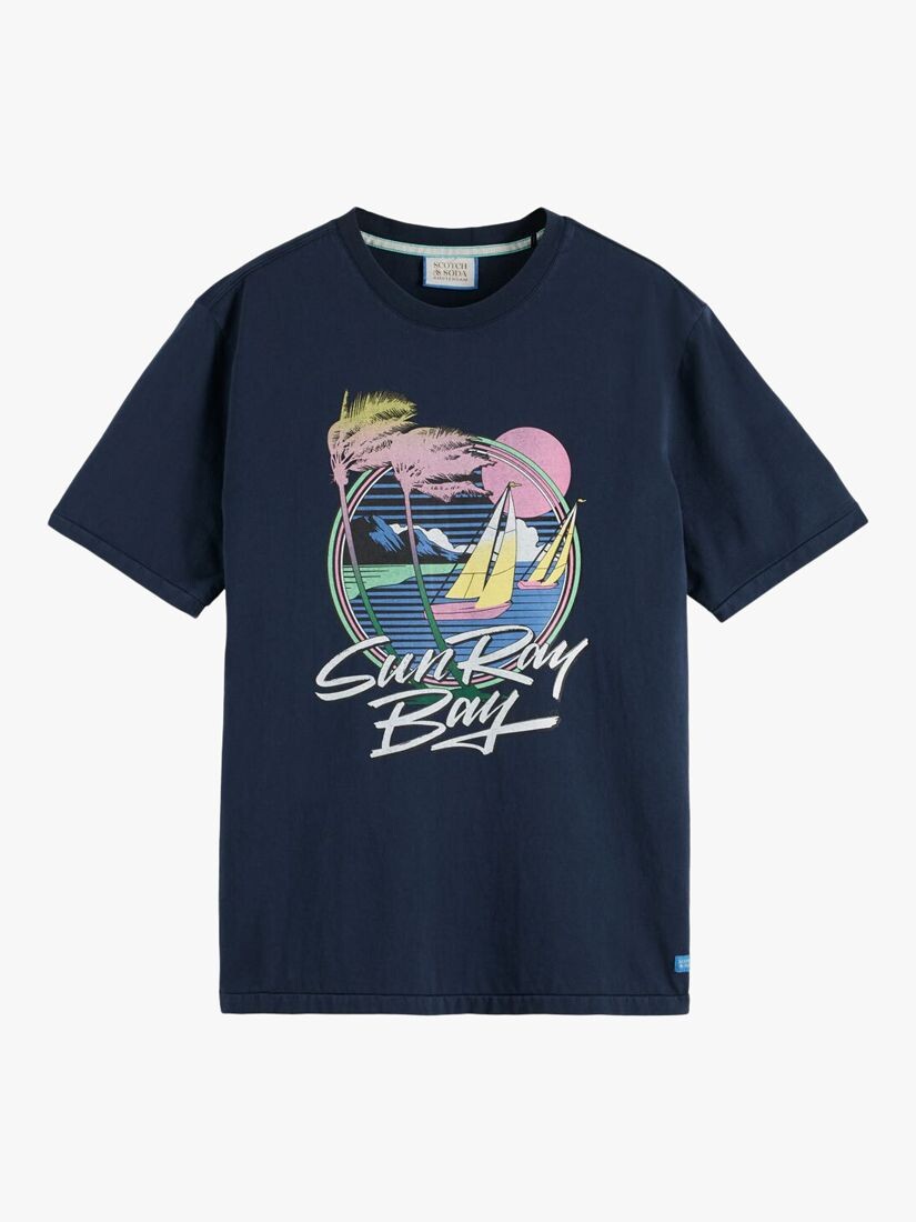 

Футболка Scotch & Soda Sun Ray Bay Artwork, 0004 — Темно-синий