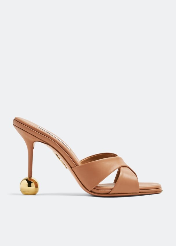 

Мюли Aquazzura Darling 95, коричневый