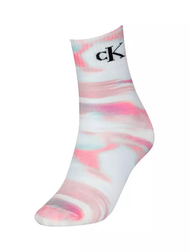 

Носки Calvin Klein Flow Tie Dye Effect, цвет pink/multi