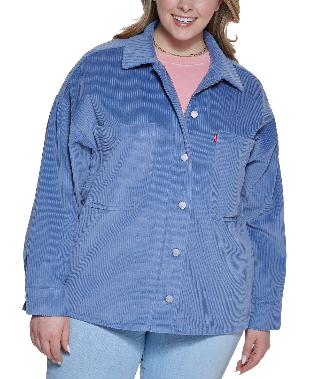 

Модная вельветовая хлопковая куртка больших размеров Levi's
