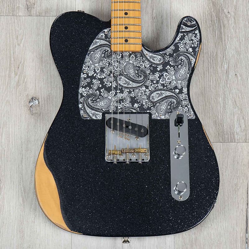 finger brad bosch Электрогитара Fender Brad Paisley Esquire Guitar, Maple Fingerboard, Black Sparkle