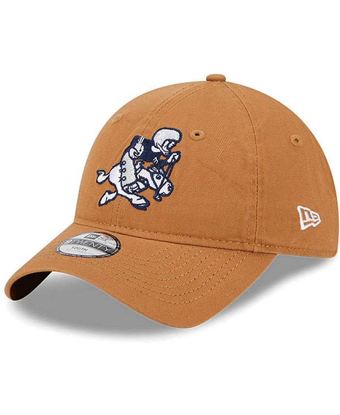 цена Регулируемая шапка Big Boys and Girls Brown Dallas Cowboys Throwback Main Core Classic 2.0 9TWENTY New Era, коричневый