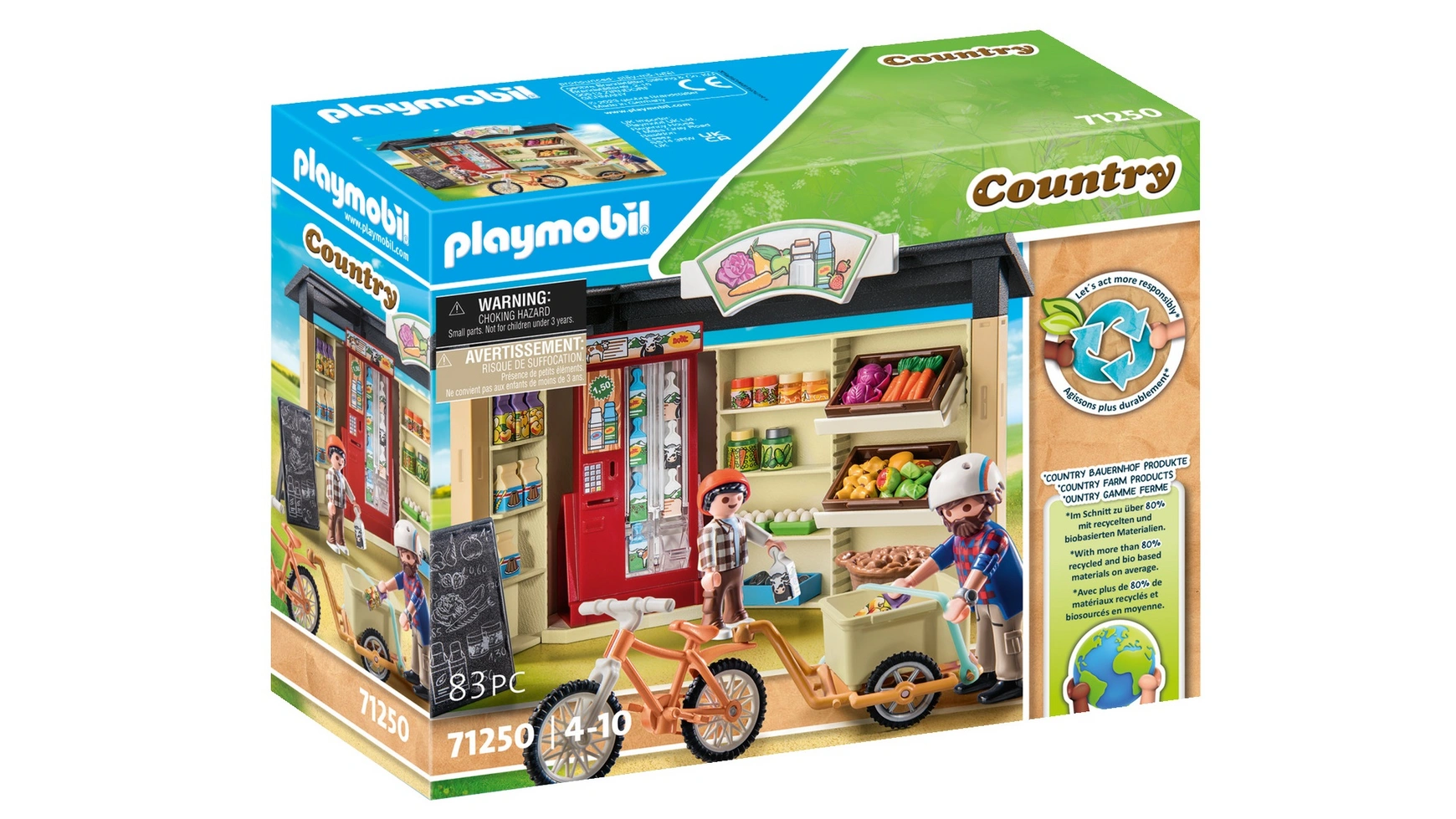 Country круглосуточный фермерский магазин Playmobil country грузовой велосипед playmobil