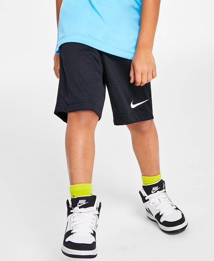 Сетчатые шорты для маленьких мальчиков Nike, черный напульсники nike swoosh серый