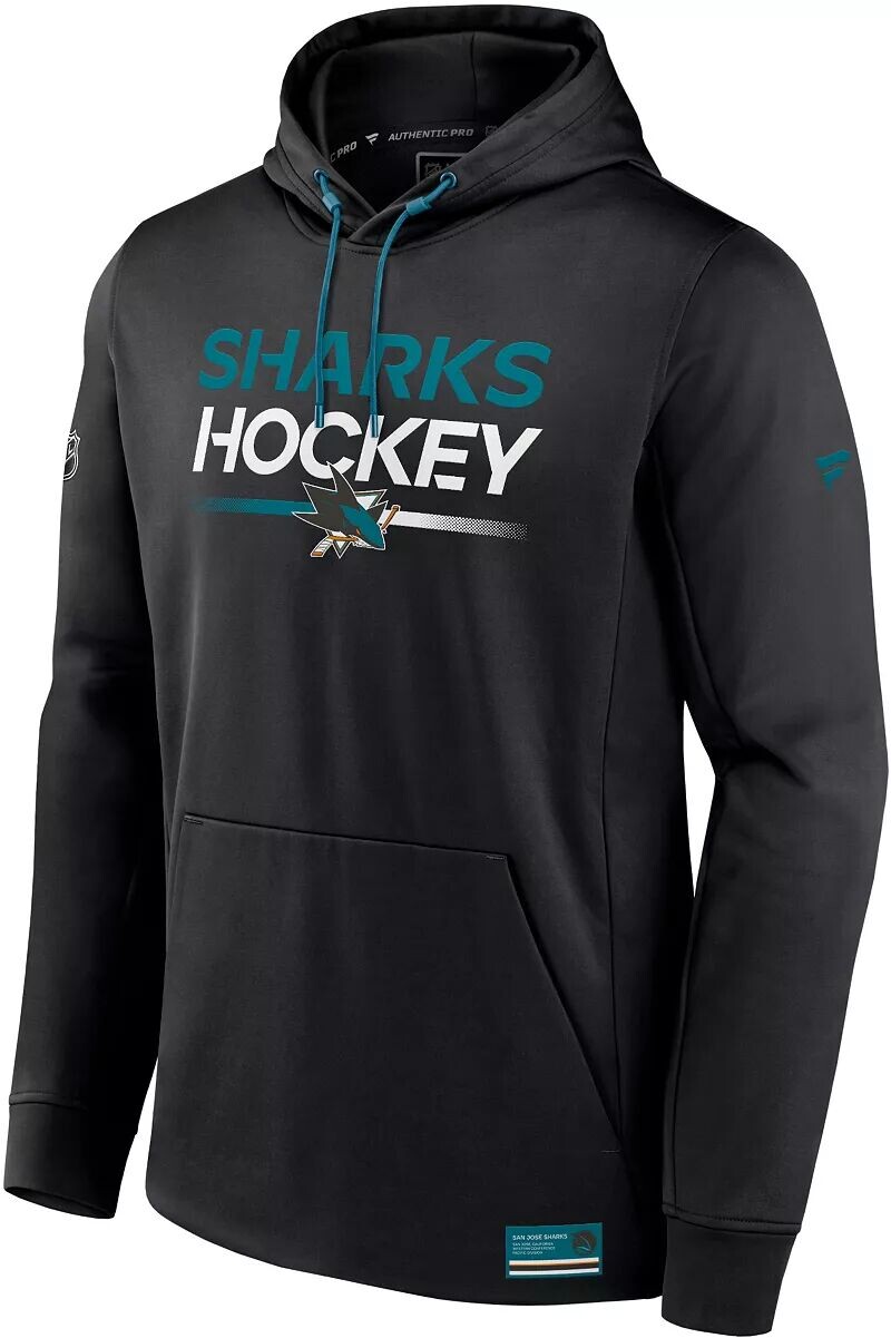 

Черная толстовка с капюшоном NHL San Jose Sharks Authentic Pro Rink