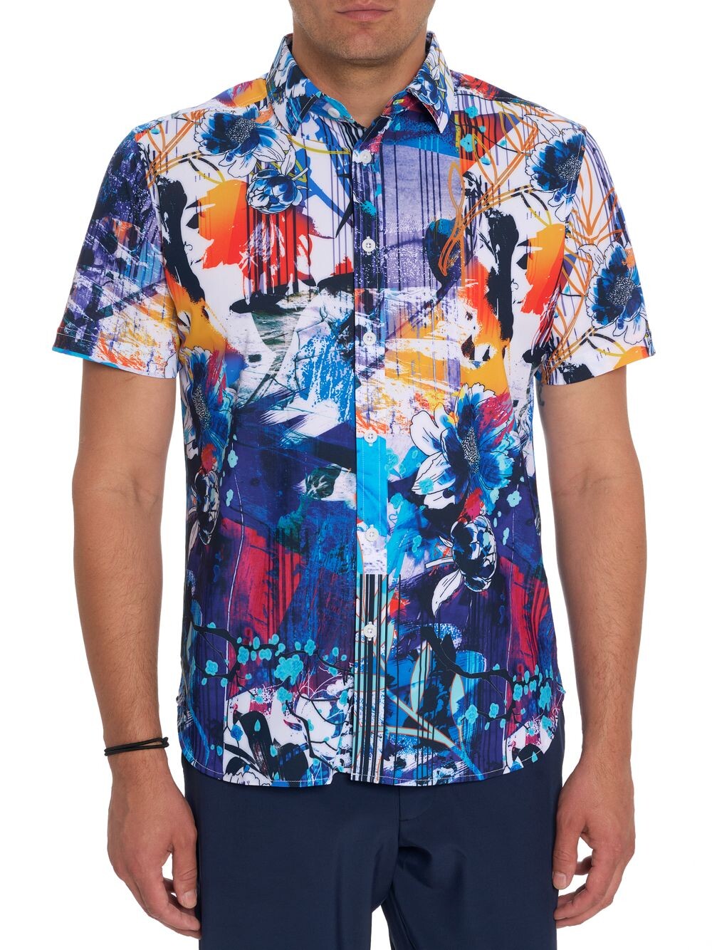 

Рубашка с короткими рукавами Garden Retro Robert Graham, разноцветный