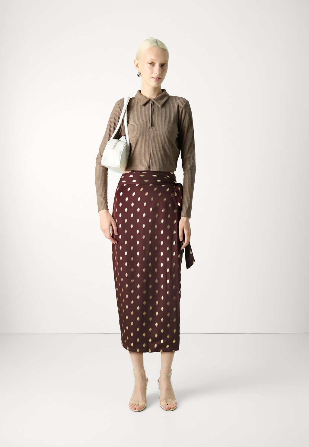 

Юбка с запахом JASPRE SKIRT Never Fully Dressed, коричневый