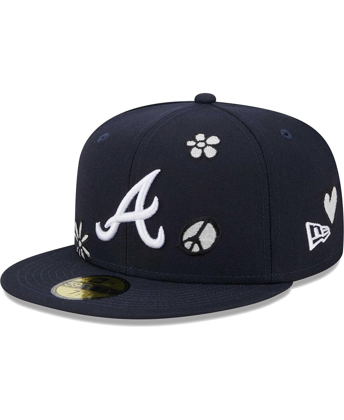 

Мужская темно-синяя приталенная шляпа Atlanta Braves Sunlight Pop 59FIFTY New Era