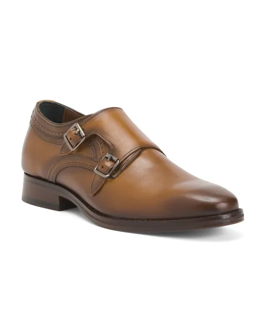 

Мужские кожаные слипоны Danridge 2 Monkstrap, сделанные в Бразилии Johnston And Murphy, цвет Tan