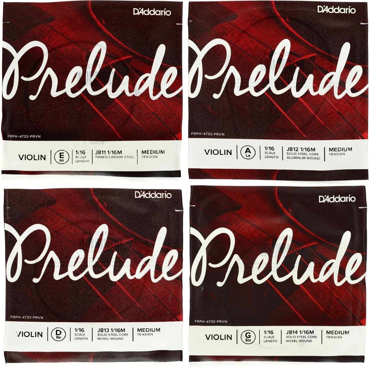 

Набор струн для скрипки D'Addario J811 Prelude, размер 1/16