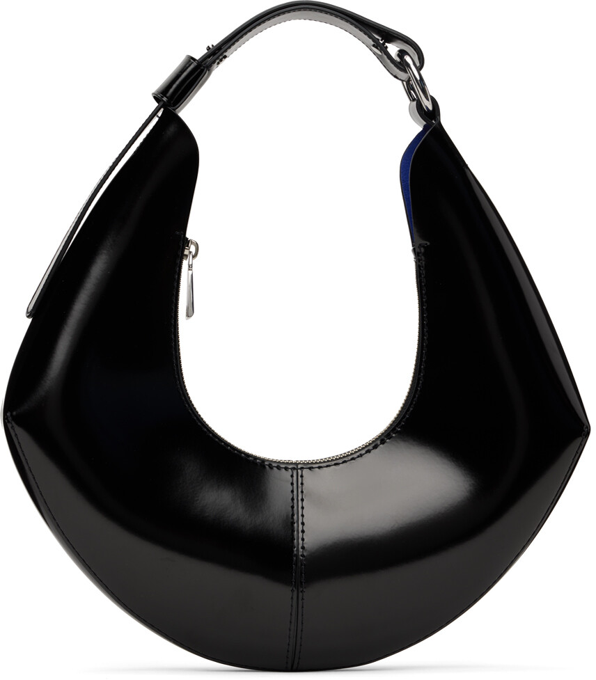 

Черная сумка Chrystie с белой этикеткой Proenza Schouler