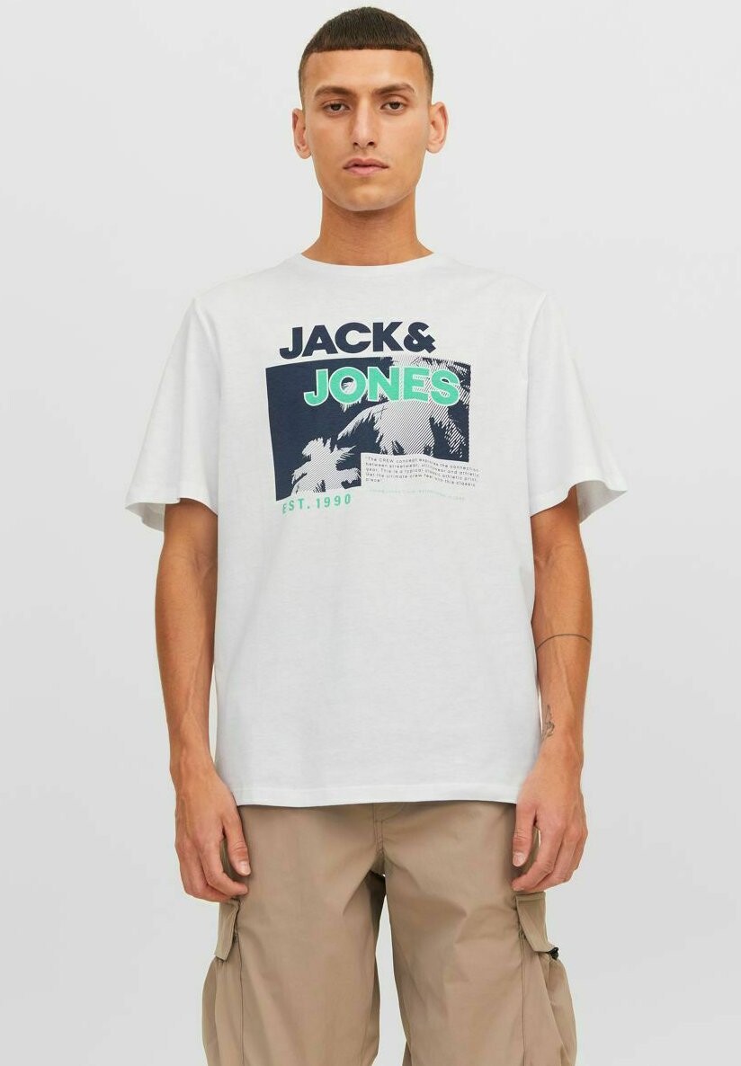 

Футболка с принтом Jack & Jones, белый