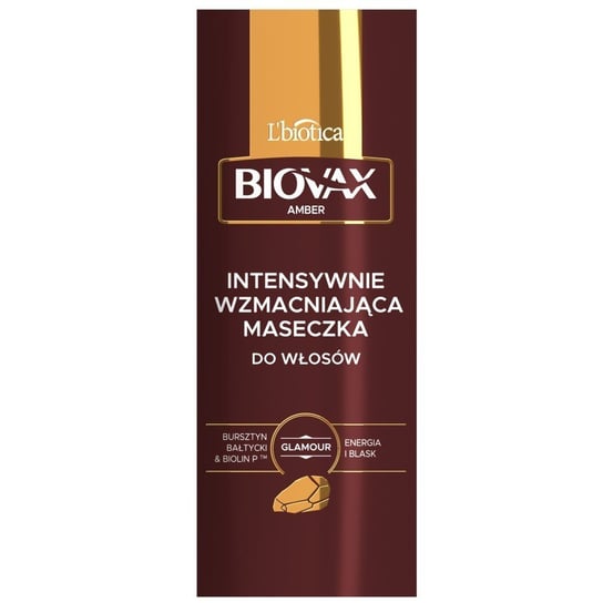 Интенсивно укрепляющая маска для волос, Baltic Amber  Biolin P 150мл Lbiotica, Biovax Glamour Amber, LBIOTICA / BIOVAX