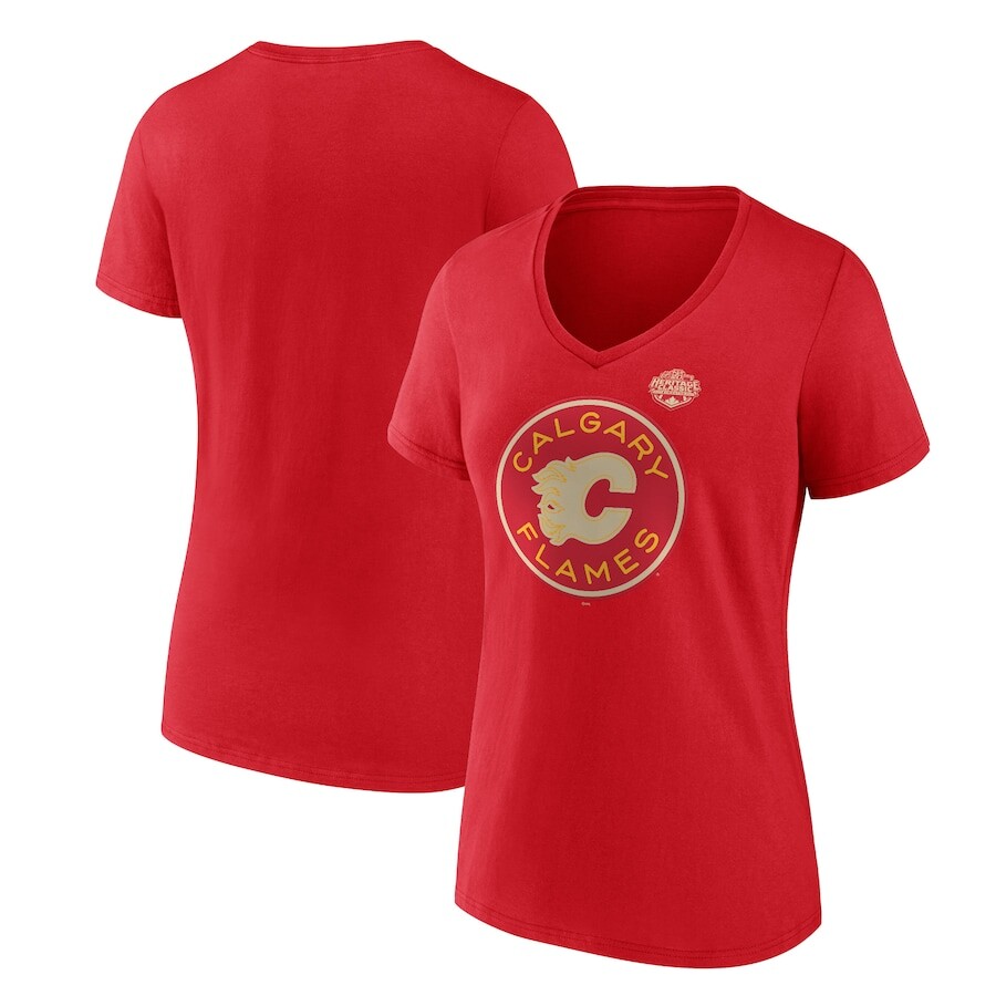 

Футболка с коротким рукавом Fanatics Branded Calgary Flames, красный