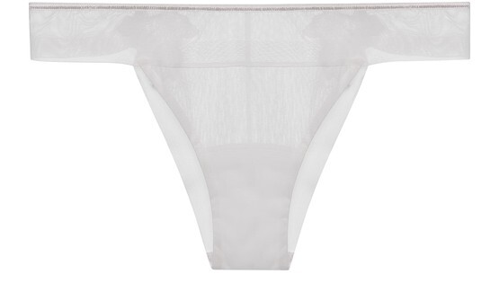 

Бразильские трусы из эластичного тюля La Perla, белый