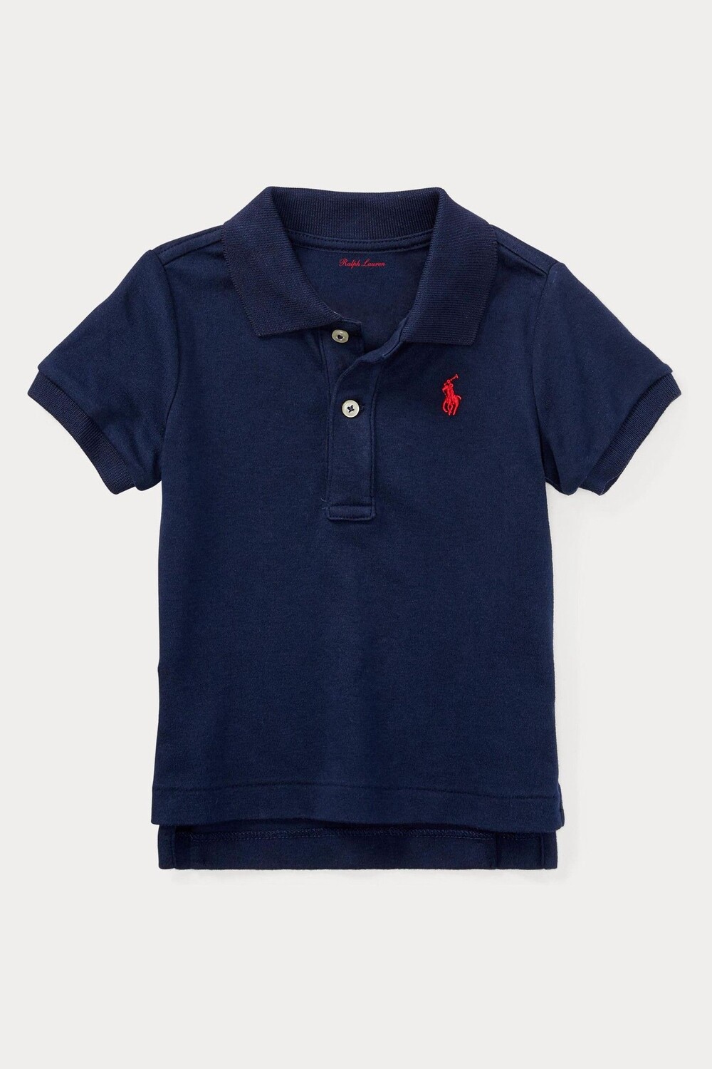 

Детская рубашка-поло с логотипом Polo Ralph Lauren, синий
