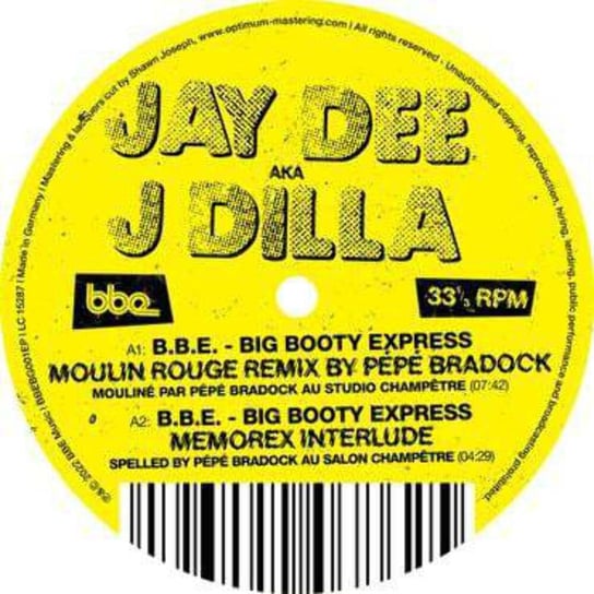 Виниловая пластинка J Dilla - Big Booty Express