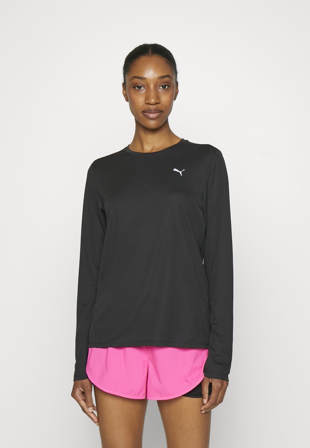 

Топ с длинными рукавами Puma, черный