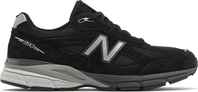 

Кроссовки 990v4 Made in USA 'Black Silver' 2023, черный