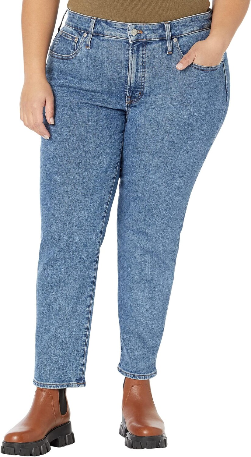 

Джинсы Plus Mid-Rise Stretch Perfect Vintage Jeans in Knowland Wash Madewell, цвет Knowland Wash