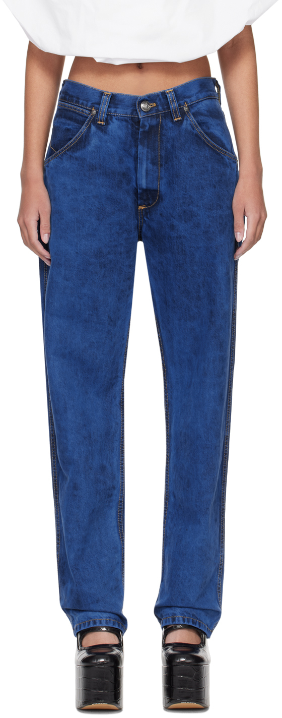 Синие джинсы с пятью карманами Vivienne Westwood