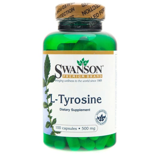 Биологически активная добавка L-тирозин Swanson, 500 мг, 100 капсул биологически активная добавка к пище l тирозин 90 капсул