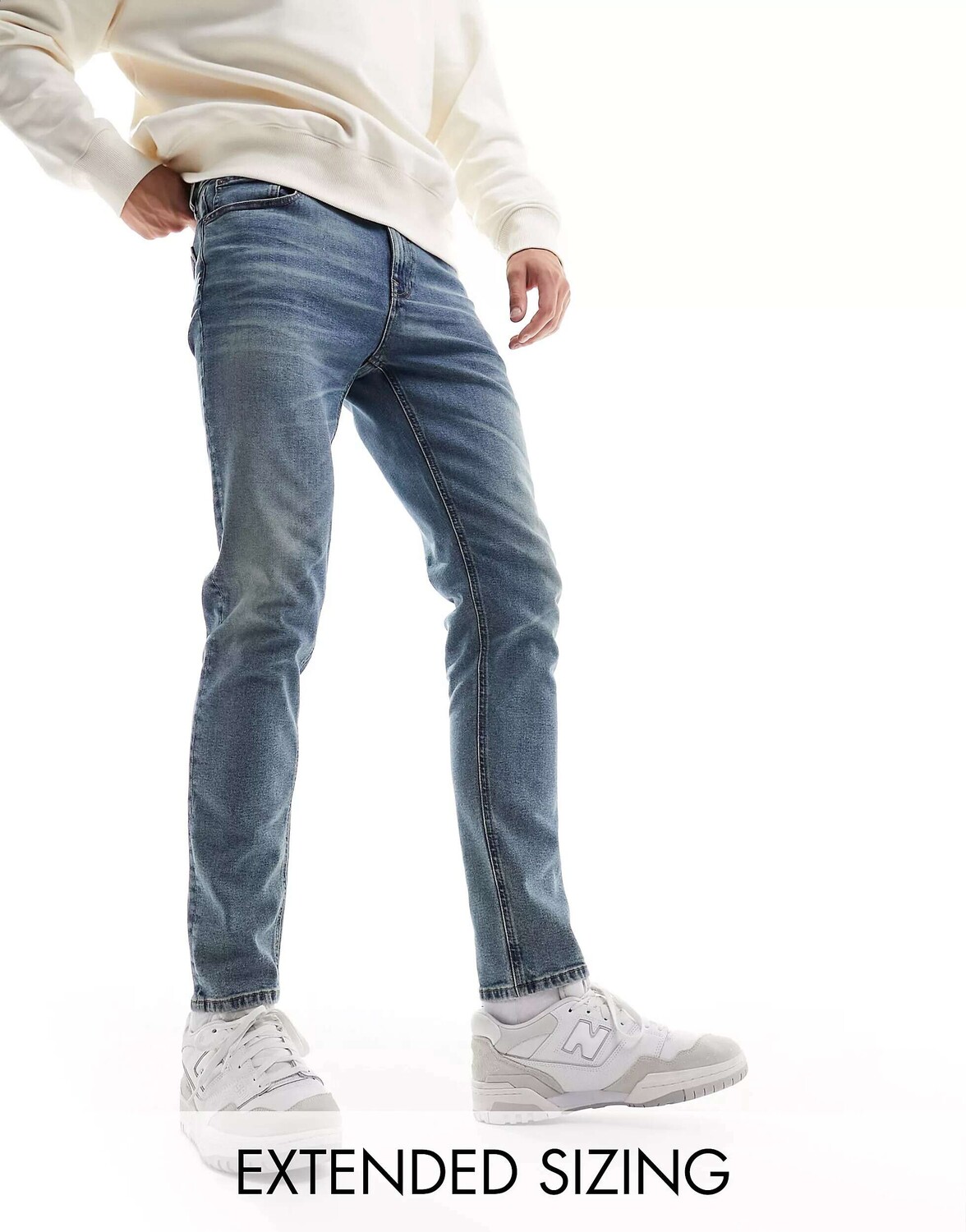 

Темно-синие джинсы скинни ASOS