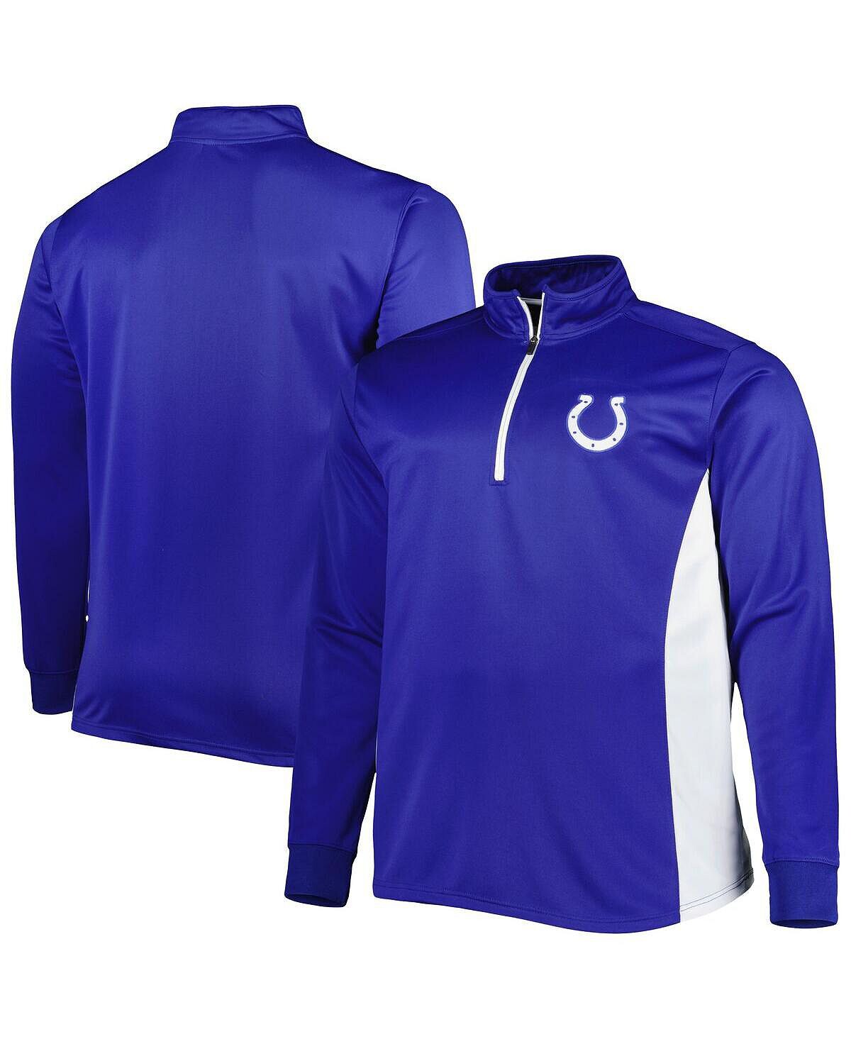 

Мужская футболка Royal Indianapolis Colts Big and Tall с молнией на четверть Profile