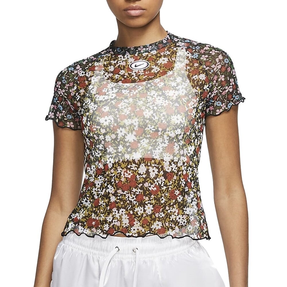 

Футболка Nike Flowers Mesh Aop, разноцветный