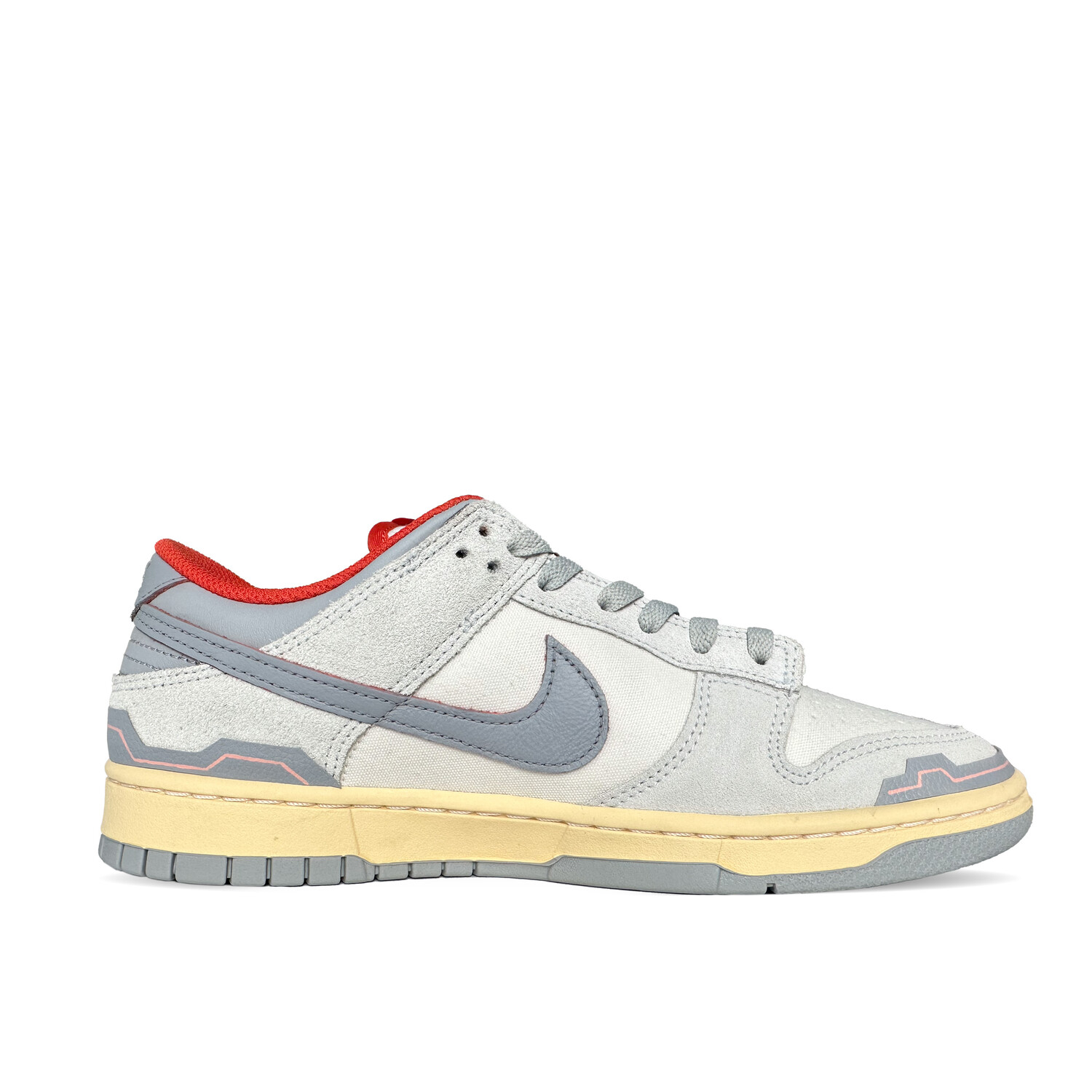 

Кроссовки Nike Dunk Skateboarding Shoes Unisex Low-top Grey White Orange, серый/белый/оранжевый