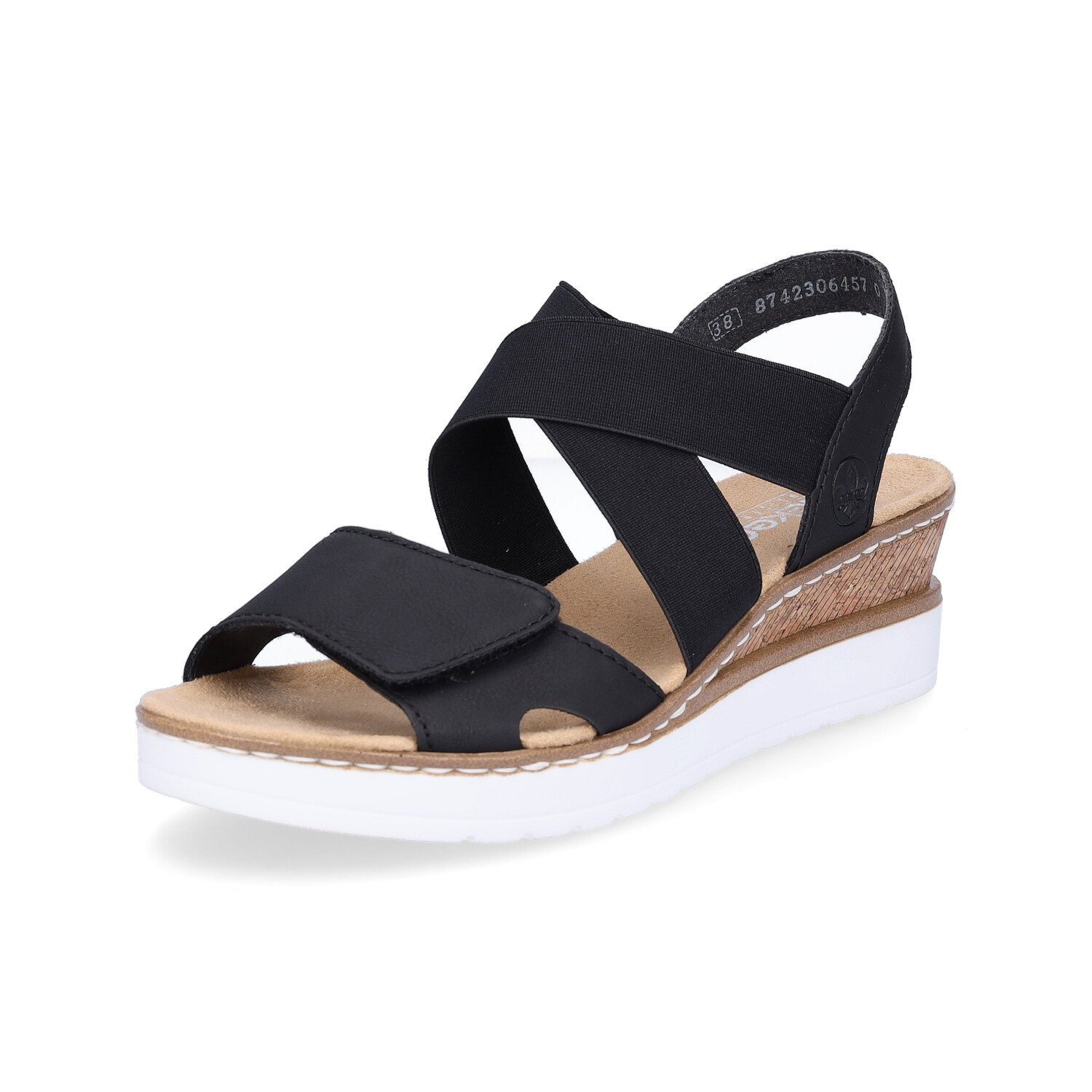 

Сандалии rieker Slingback Keil Sandale, черный