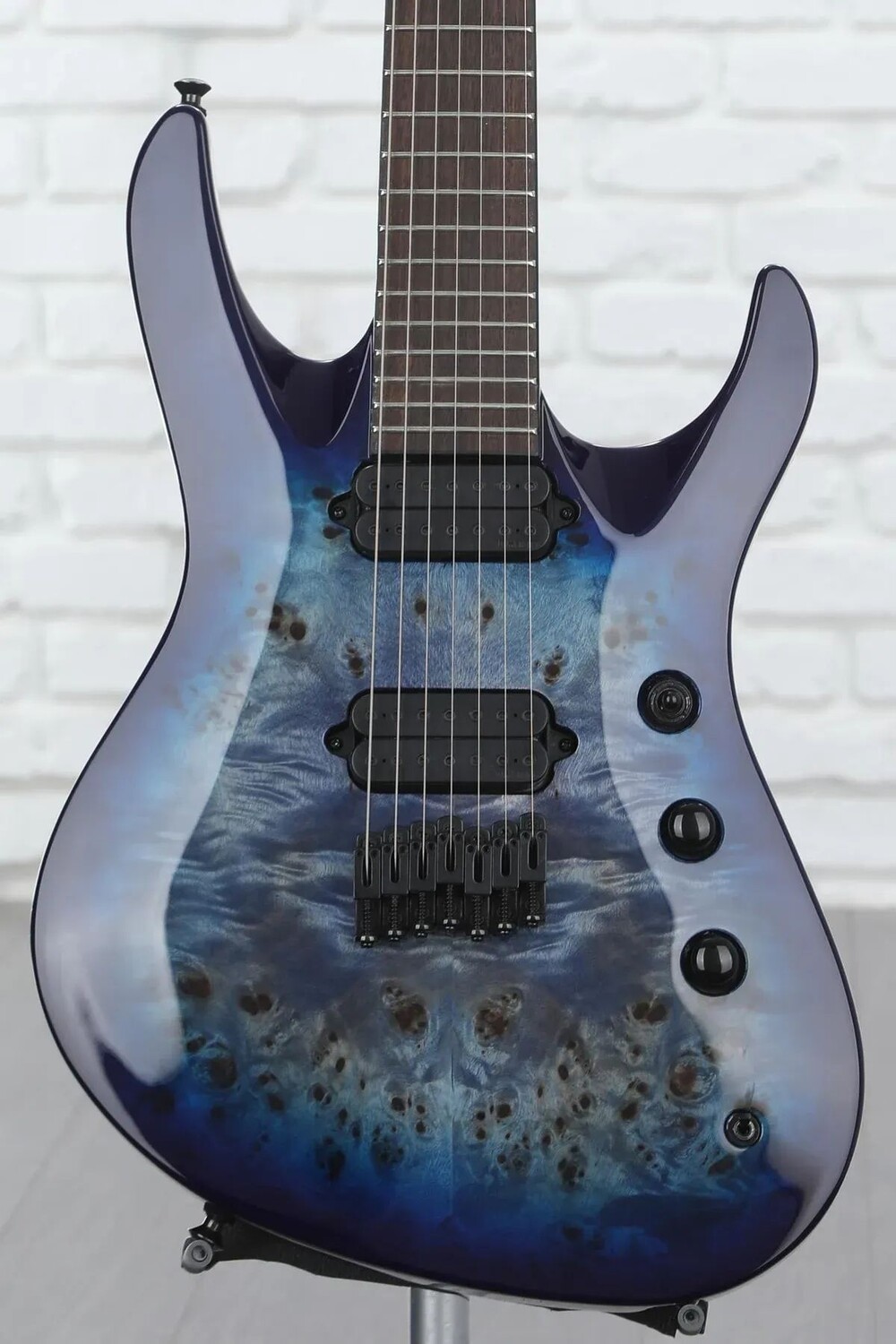 

Электрогитара Jackson Pro Series Chris Broderick Signature HT7 Soloist - прозрачный синий