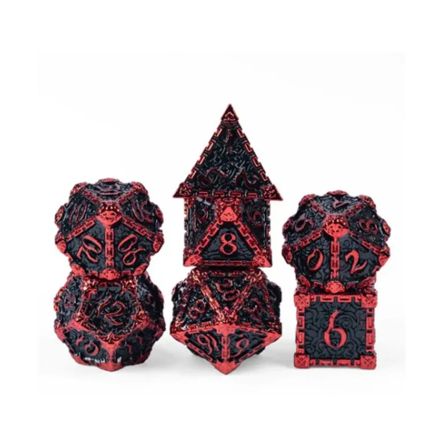 

Поликомплект Кинжала Яда — Магма (7), Dice Sets - Metal (Foam Brain Games)