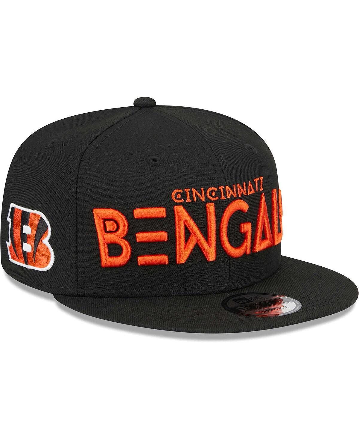 

Мужская черная кепка Cincinnati Bengals Word 9FIFTY Snapback New Era