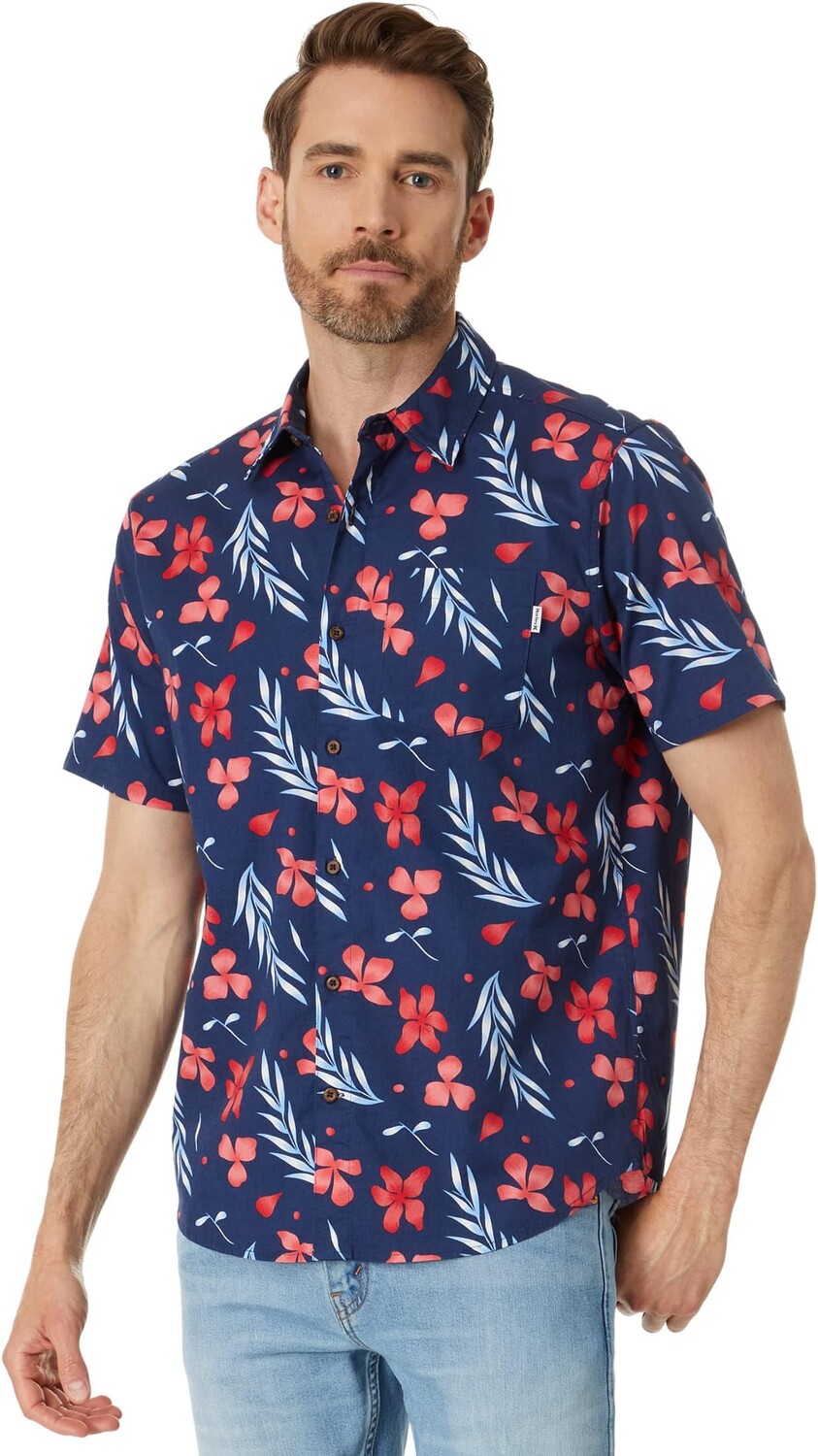 

Рубашка One & Only Lido Stretch Short Sleeve Woven Hurley, цвет Abyss 2
