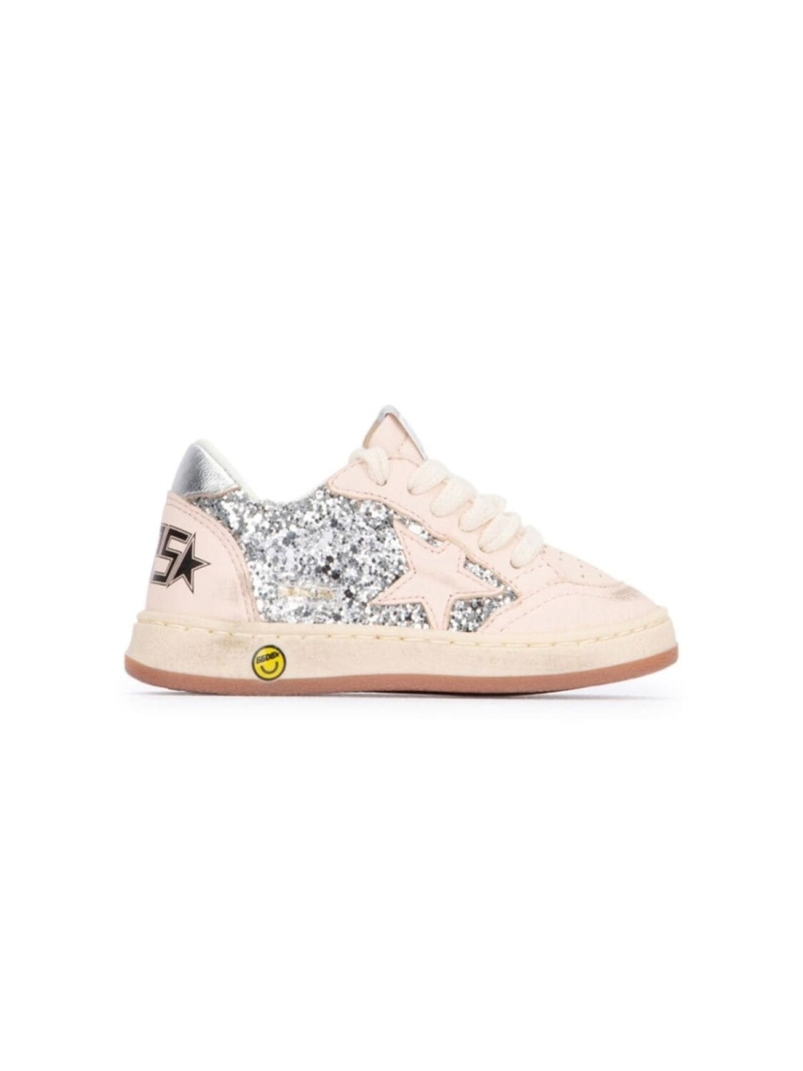 

Кроссовки Golden Goose Kids Ball Star, серебряный