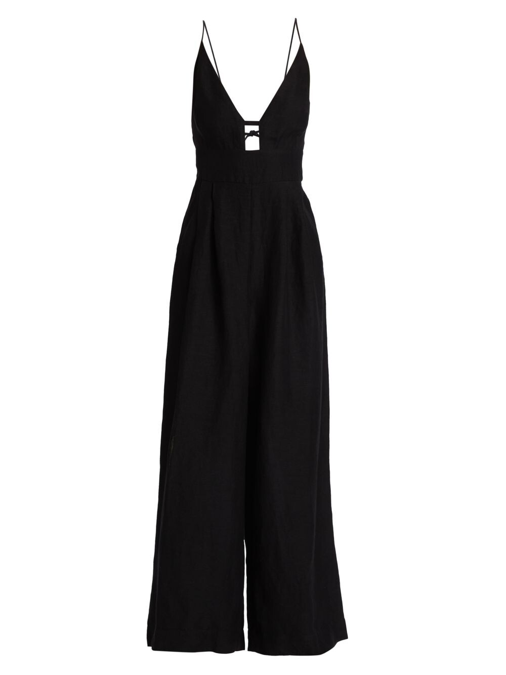 

Комбинезон Emma из смеси льна Free People, черный