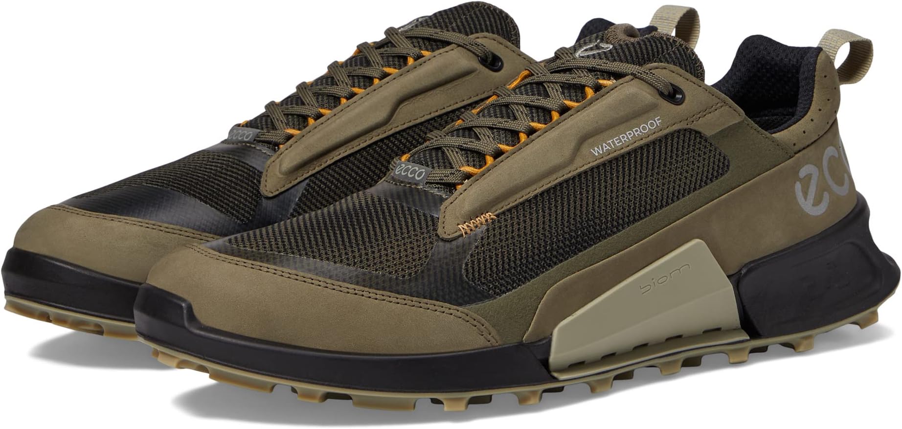 Походная обувь водонепроницаемая BIOM 2.1 X MTN Waterproof Low Sneaker ECCO Sport, цвет Grape/Leaf/Tarmac/Black