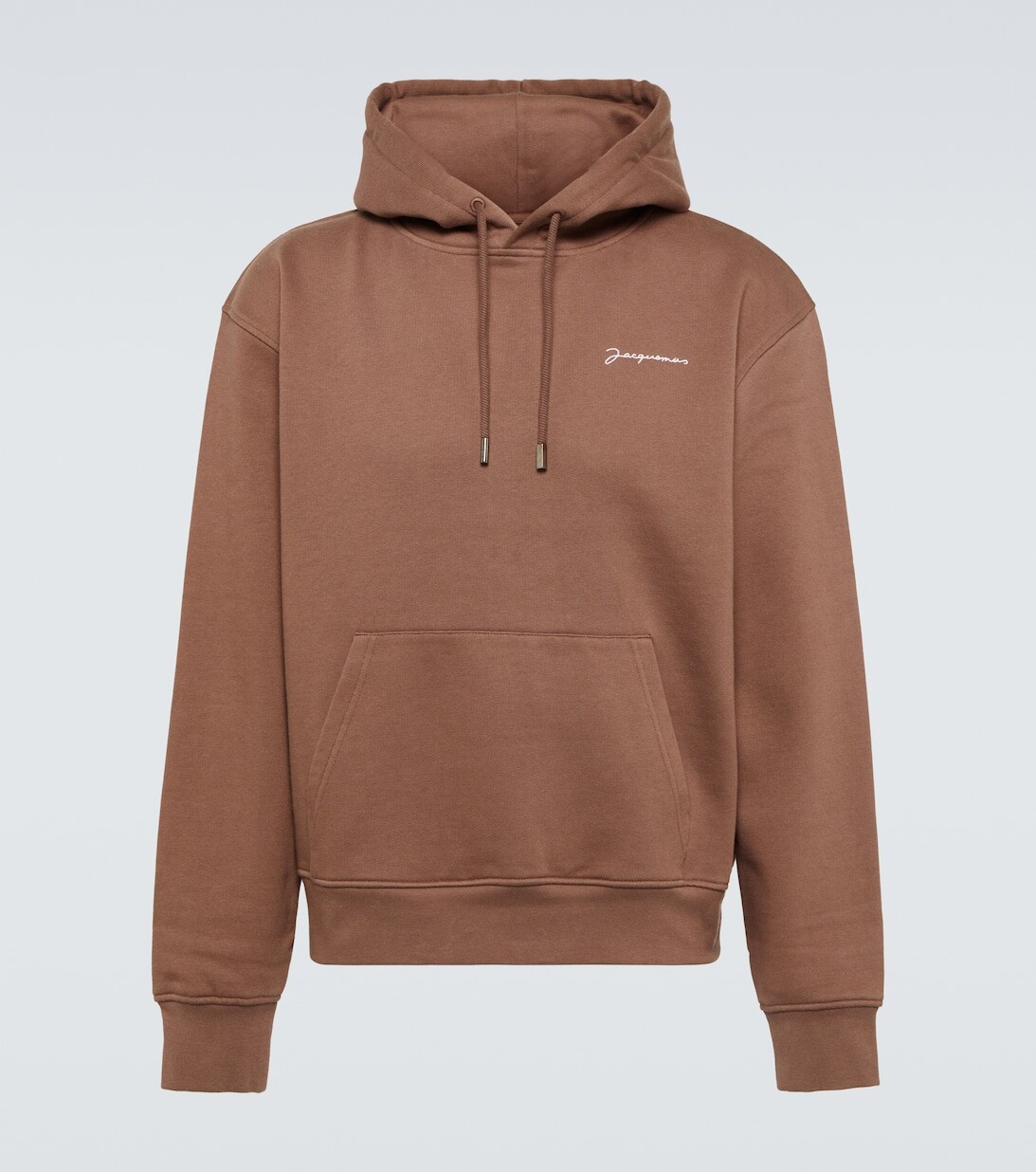 

Худи Le Sweatshirt Brodé из хлопка Jacquemus, коричневый