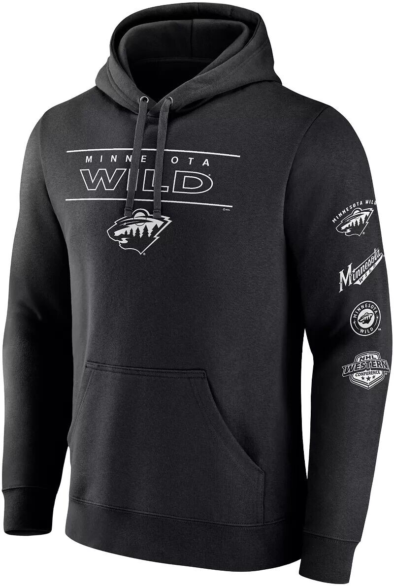 

Черный пуловер с капюшоном NHL Minnesota Wild Sleeve Hits