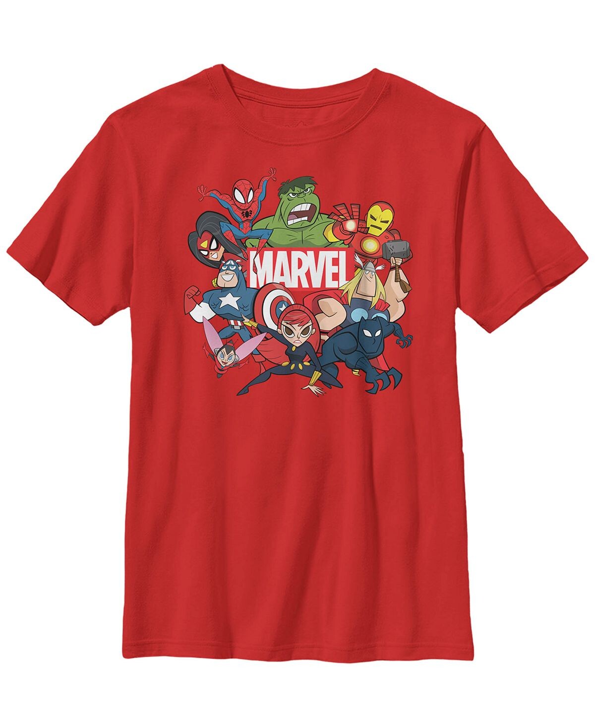 

Детская футболка с логотипом Marvel Brick Logo для мальчиков Fifth Sun