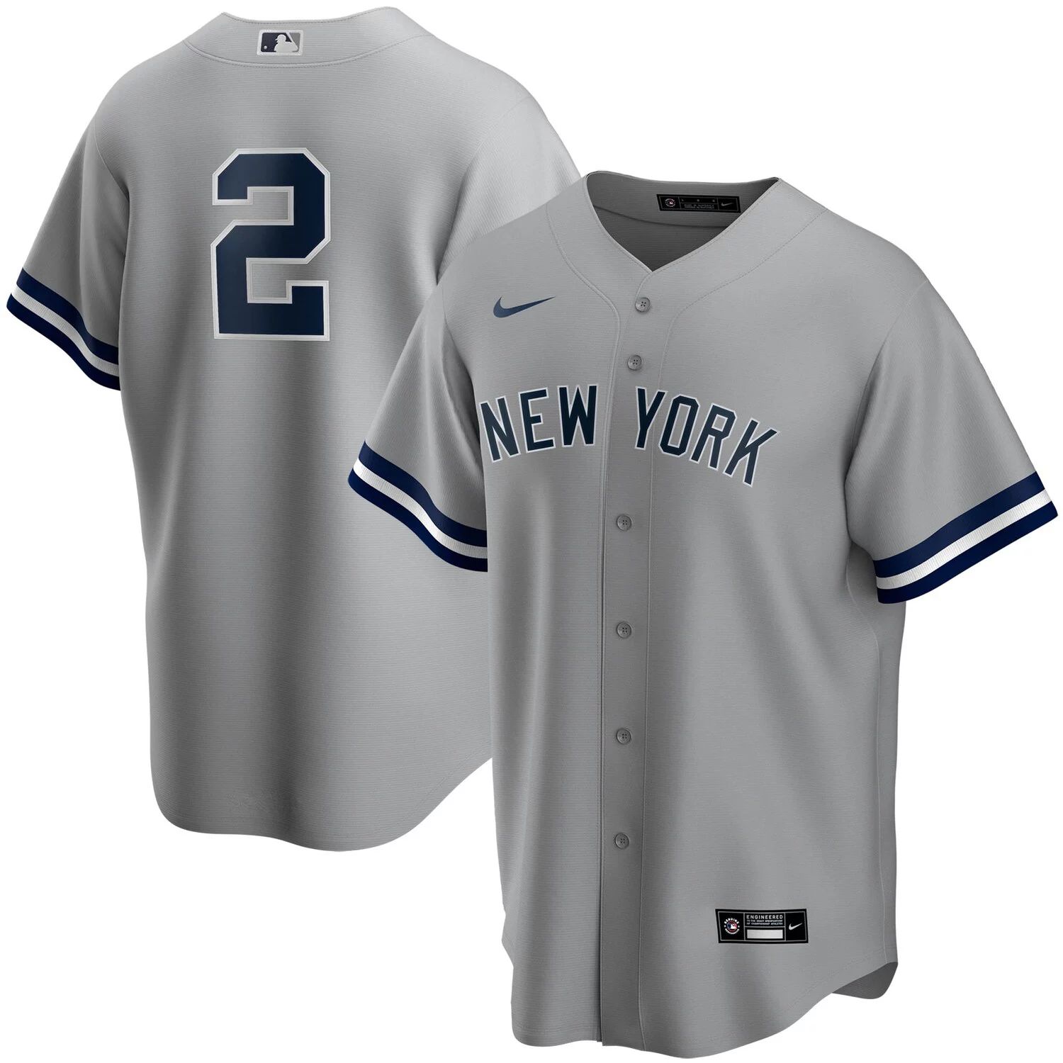 Мужская футболка с изображением Дерека Джетера серого цвета New York  Yankees Road Replica Player Nike – заказать с доставкой из-за рубежа через  онлайн-сервис «CDEK.Shopping»