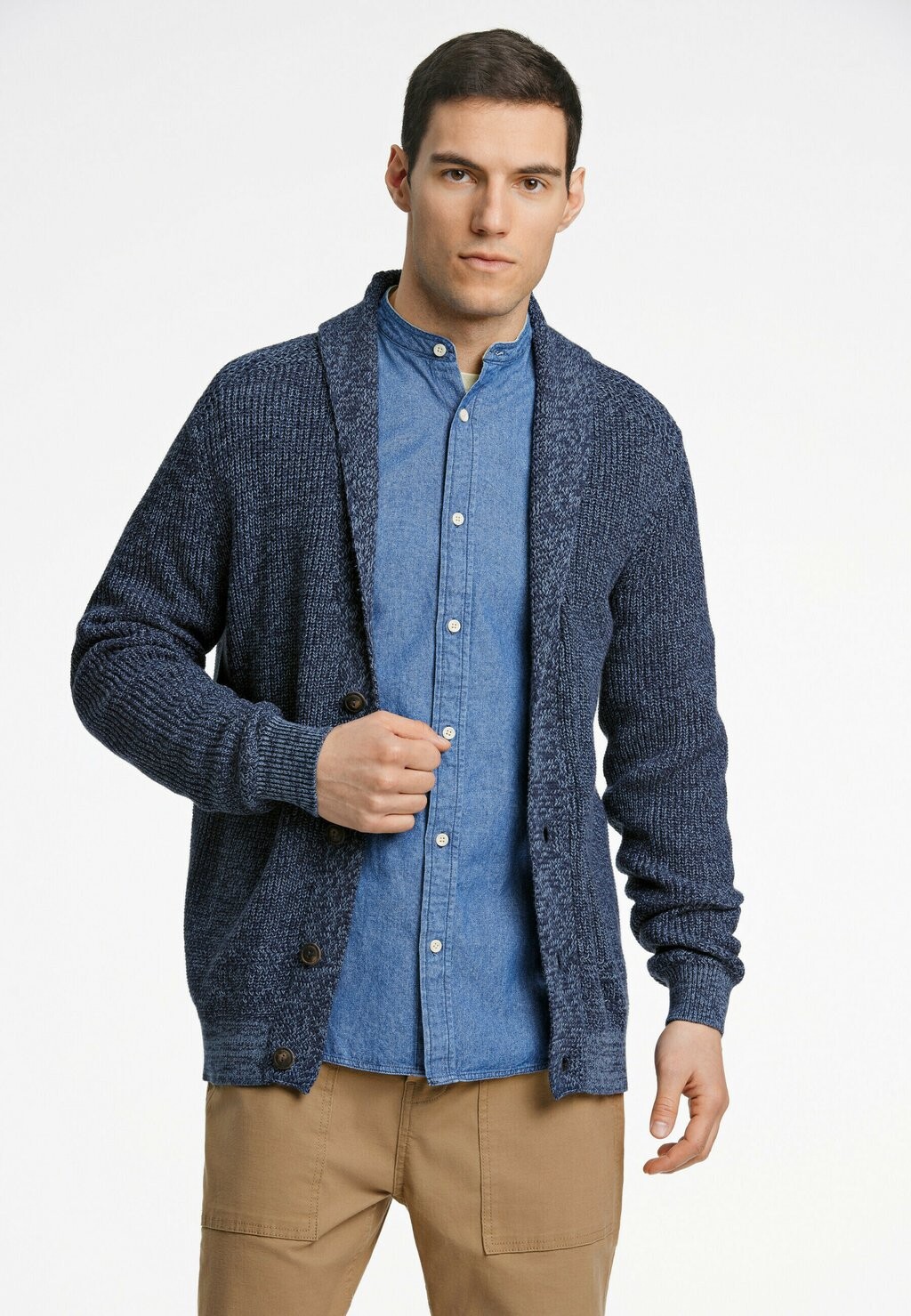 

Кардиган Shawl Collar Lindbergh, цвет blue mel