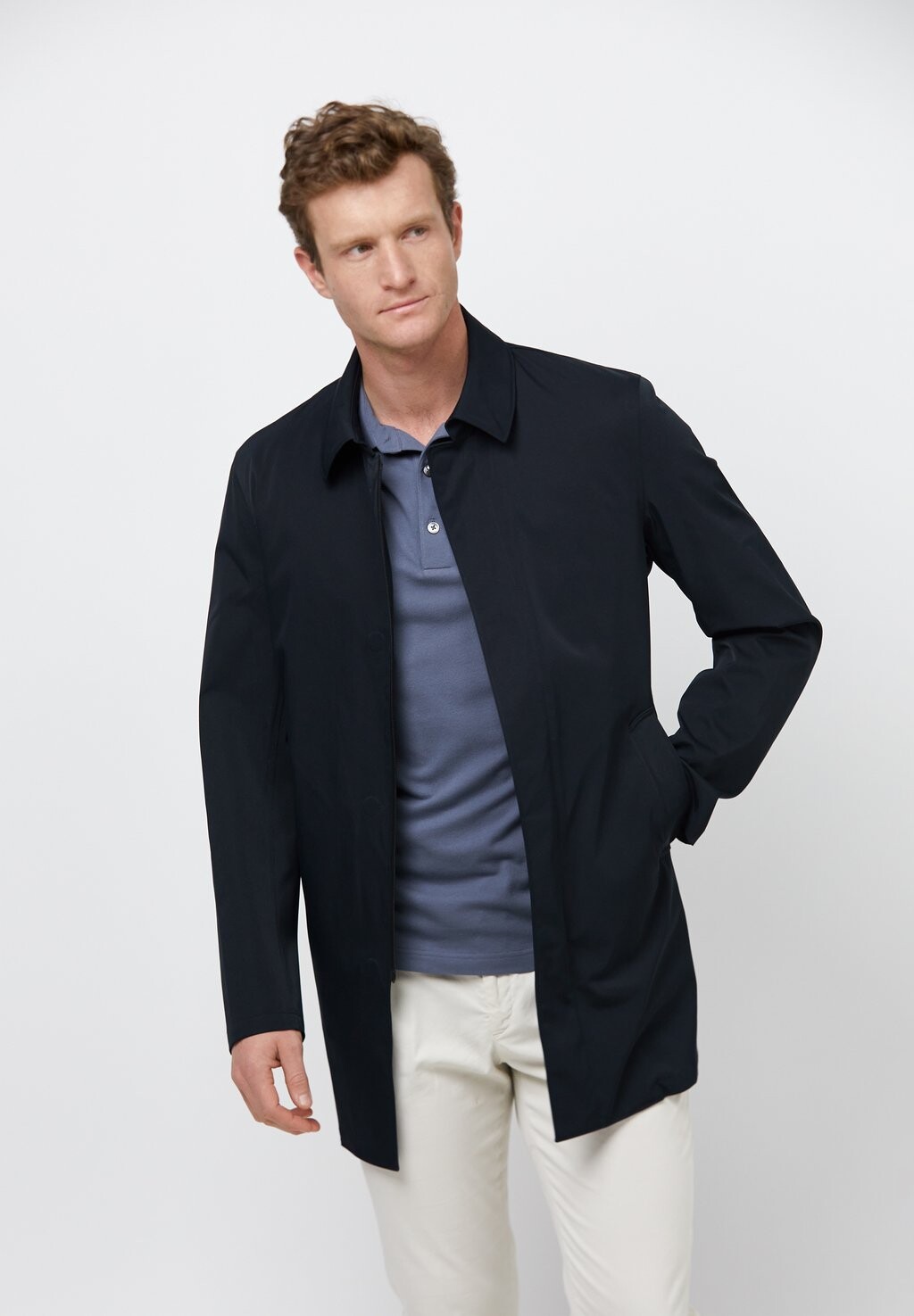 

Короткое пальто PROFUOMO, цвет navy