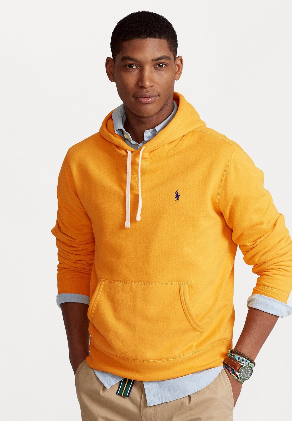 

Толстовка с капюшоном Hood Long Sleeve Polo Ralph Lauren, цвет gold bugle