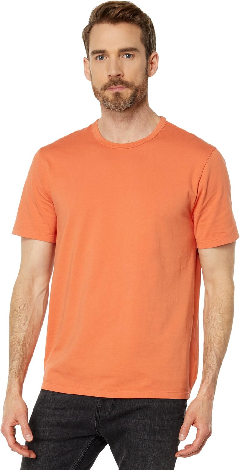

Футболка Vince Garment Dye Short Sleeve Crew, цвет Washed Sun Coral