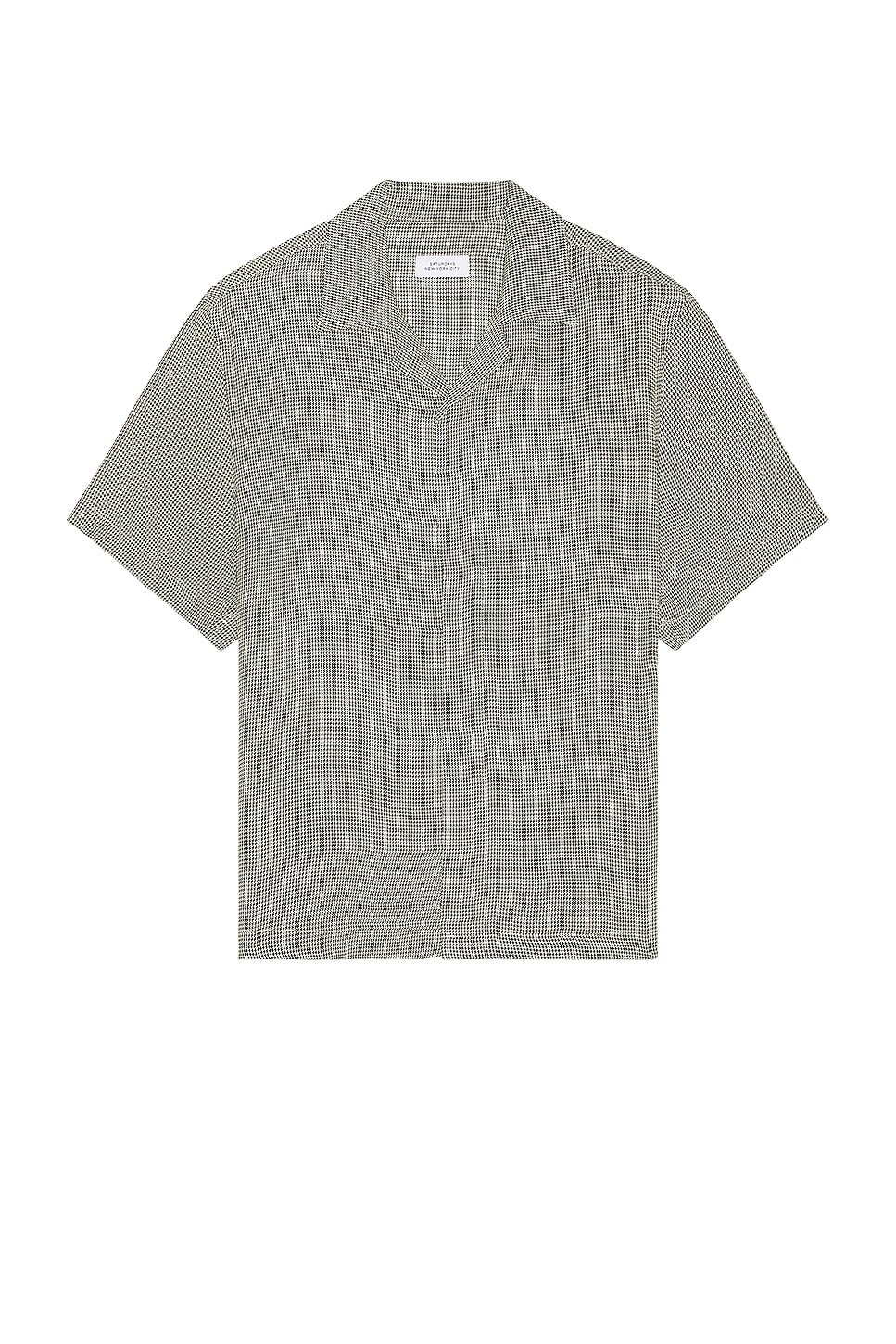 

Рубашка SATURDAYS NYC York Mini Houndstooth, цвет Bungee